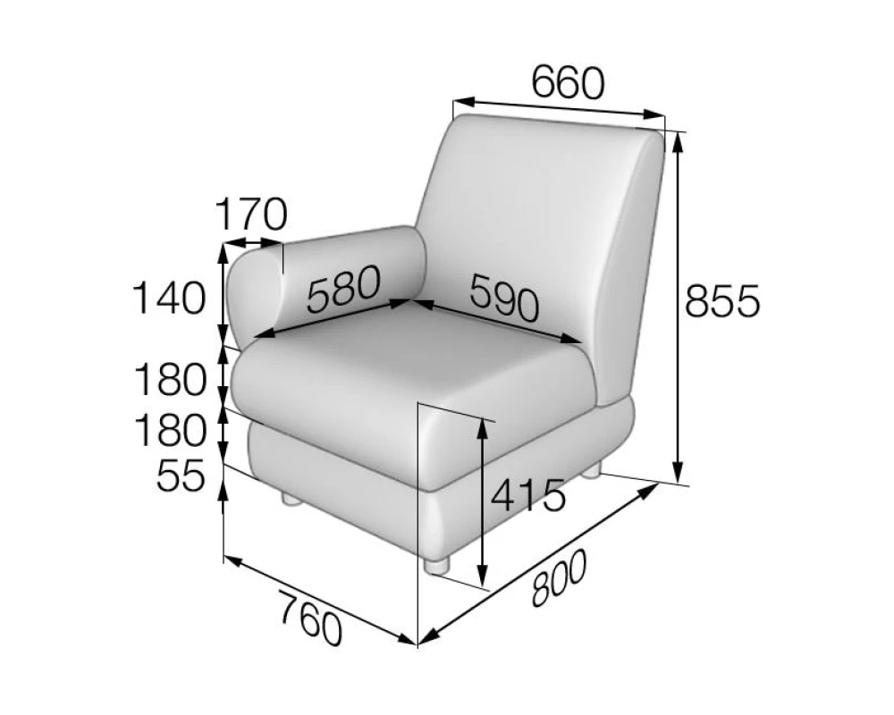 Модуль 1-местный правый M1R-1 Матрикс MVK