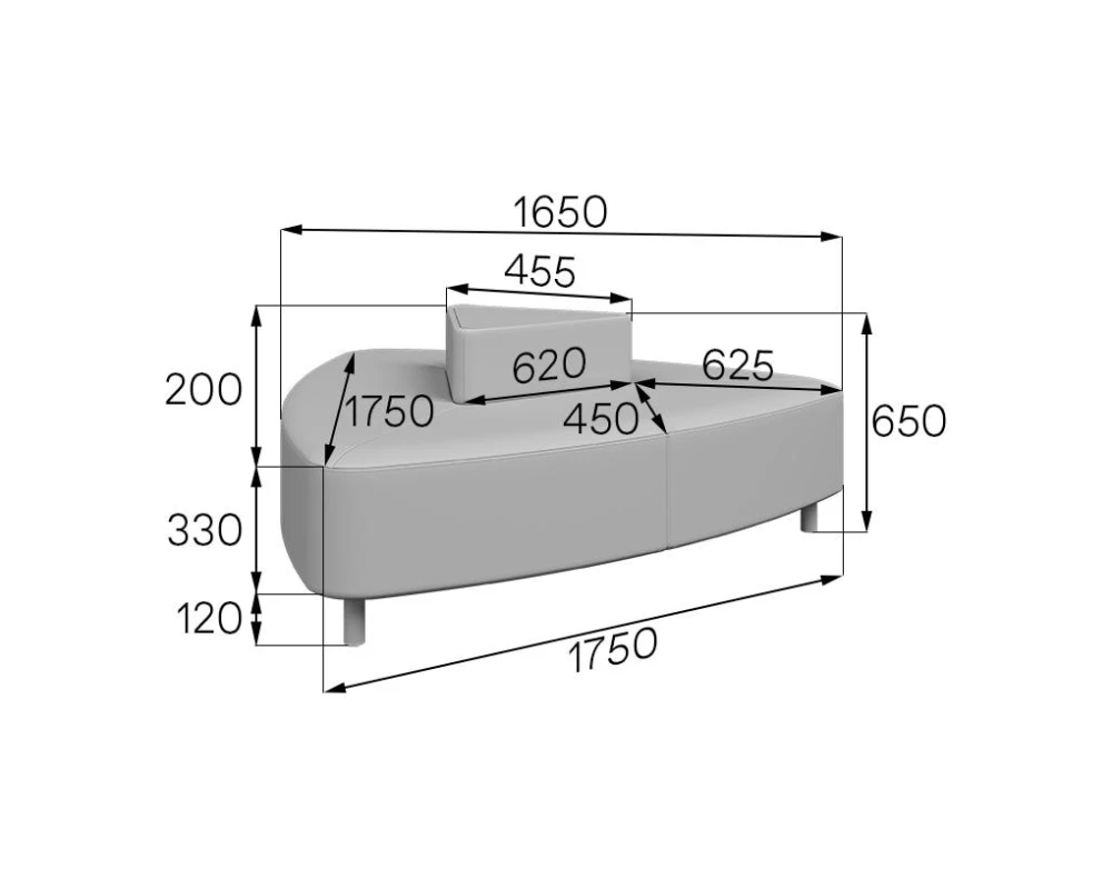 Диван 6-местный U6-2 Юнит MVK