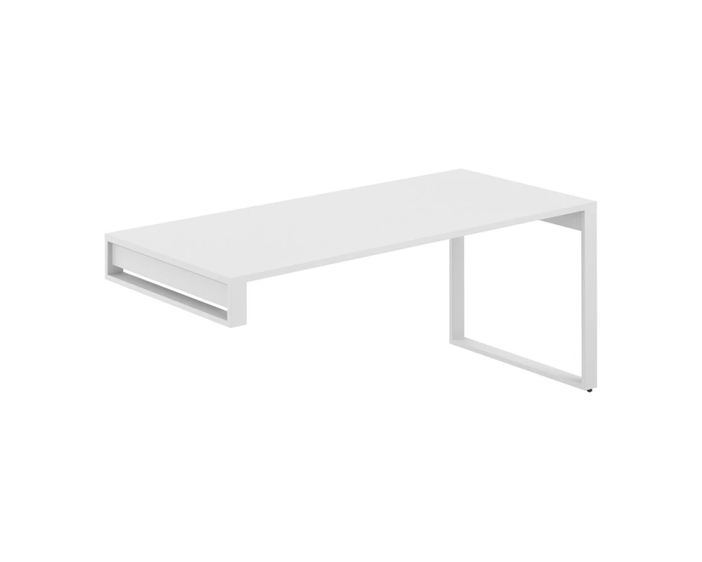 Стол 1800х800х750 на опорную тумбу Аллегро кабинет / Allegro cabinet Белый/Белый