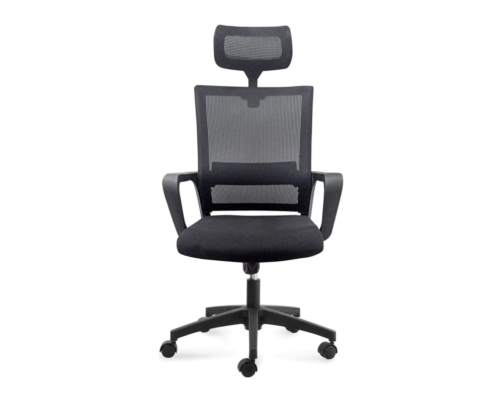 Кресло руководителя Norden Бит Сетка/Ткань, Черный