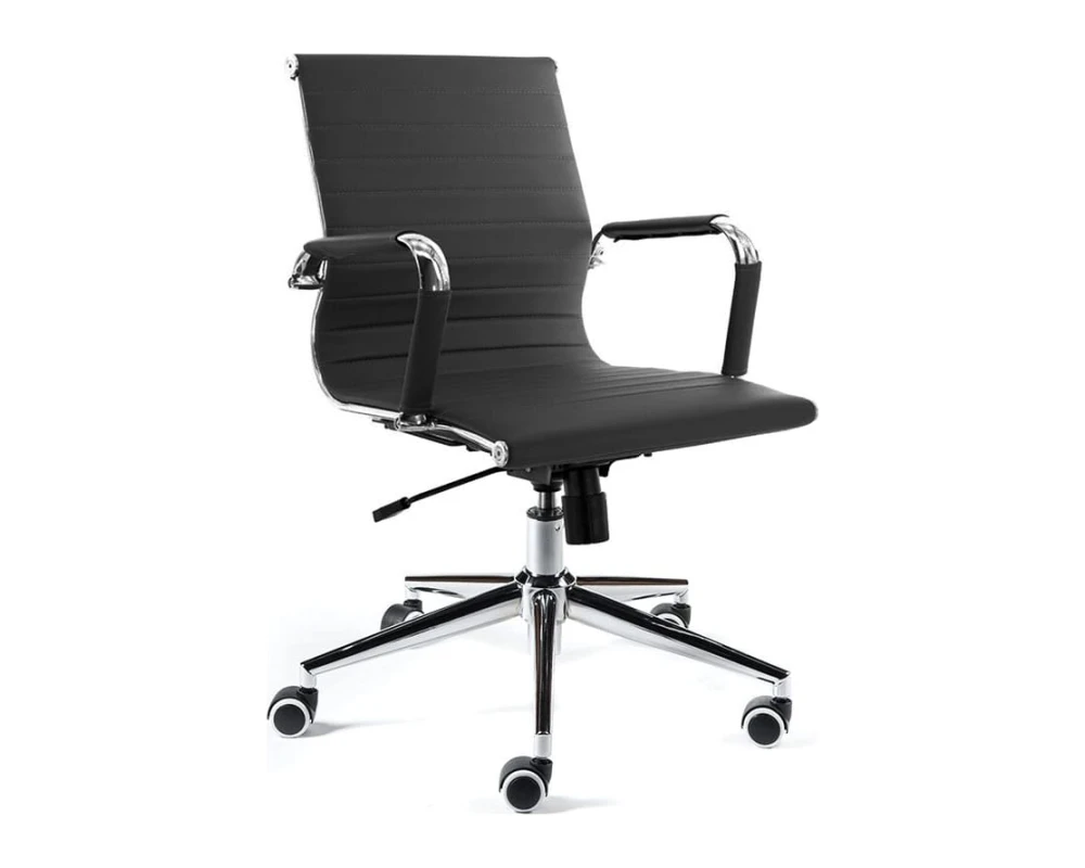 Кресло Norden Техно LB Экокожа, Черный