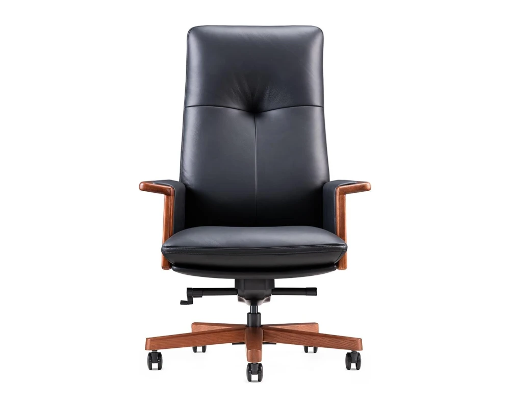 Кресло Norden Вивальди  / Vivaldi Натуральная кожа, Черный