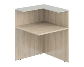 Модуль угловой переходный 818х818х1125 Квадро / Quadro Акация равелло/Серый бархат images