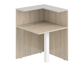 Модуль угловой переходный 818х818х1125 Квадро / Quadro Акация равелло/Серый бархат images