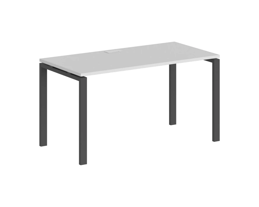 Стол 1200x800x750 профиль антрацит: 60x30 Сигма / Sigma Белый