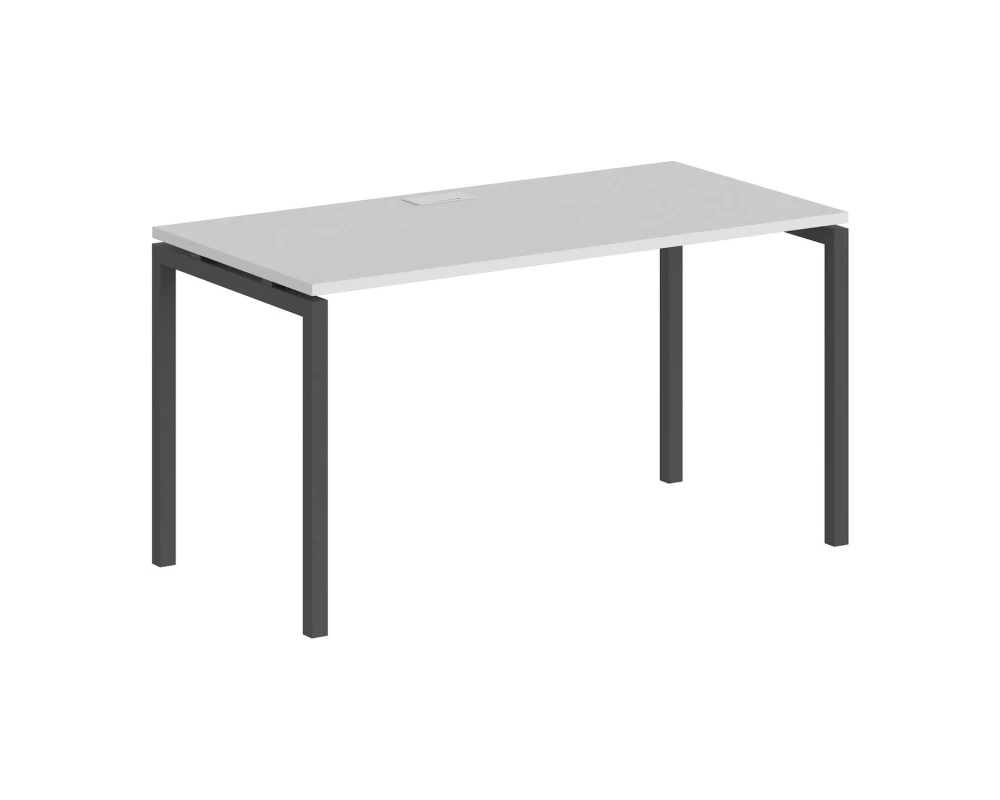 Стол 1400x800x750 профиль антрацит: 40x40 Сигма / Sigma Белый
