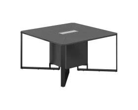 Стол переговорный 1400х1400х750 Спайдер / Spider Антрацит images