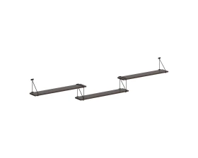 Полка подвесная 2380х166х392 Кофе / Coffee images