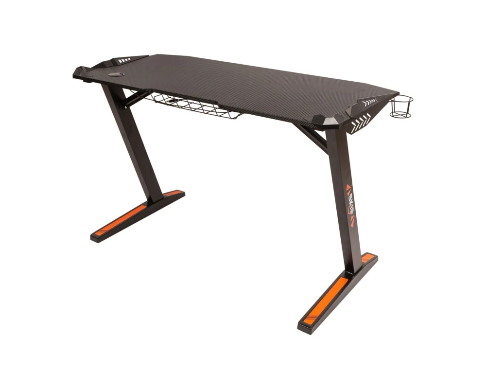 Стол компьютерный игровой с LED-подсветкой 1200х600х750 Skilll