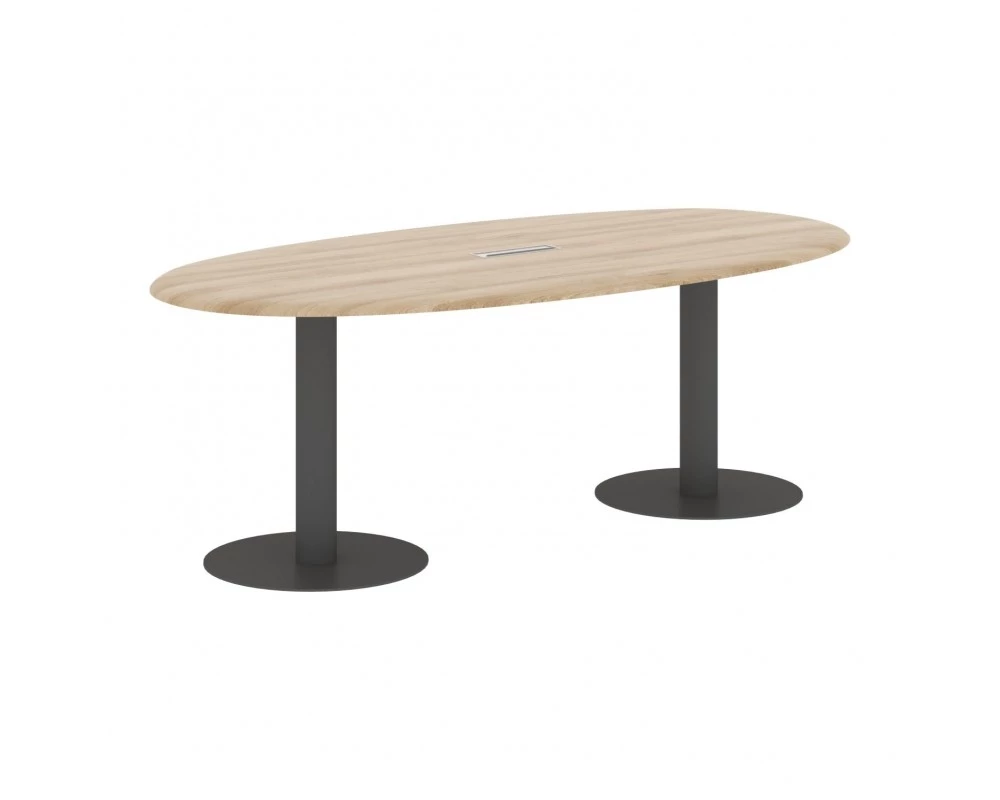Конференц-стол овальный 2200х1100х754 Вейв / Wave