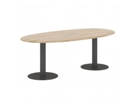 Конференц-стол овальный 2200х1100х754 Вейв / Wave images