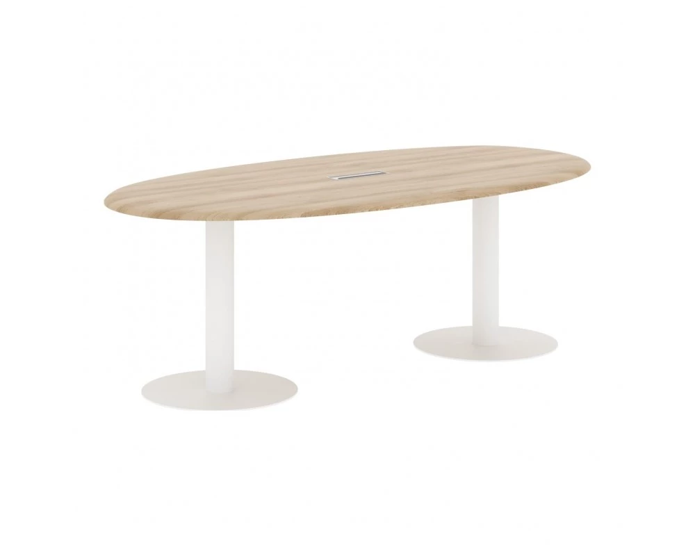 Конференц-стол овальный 2200х1100х754 Вейв / Wave