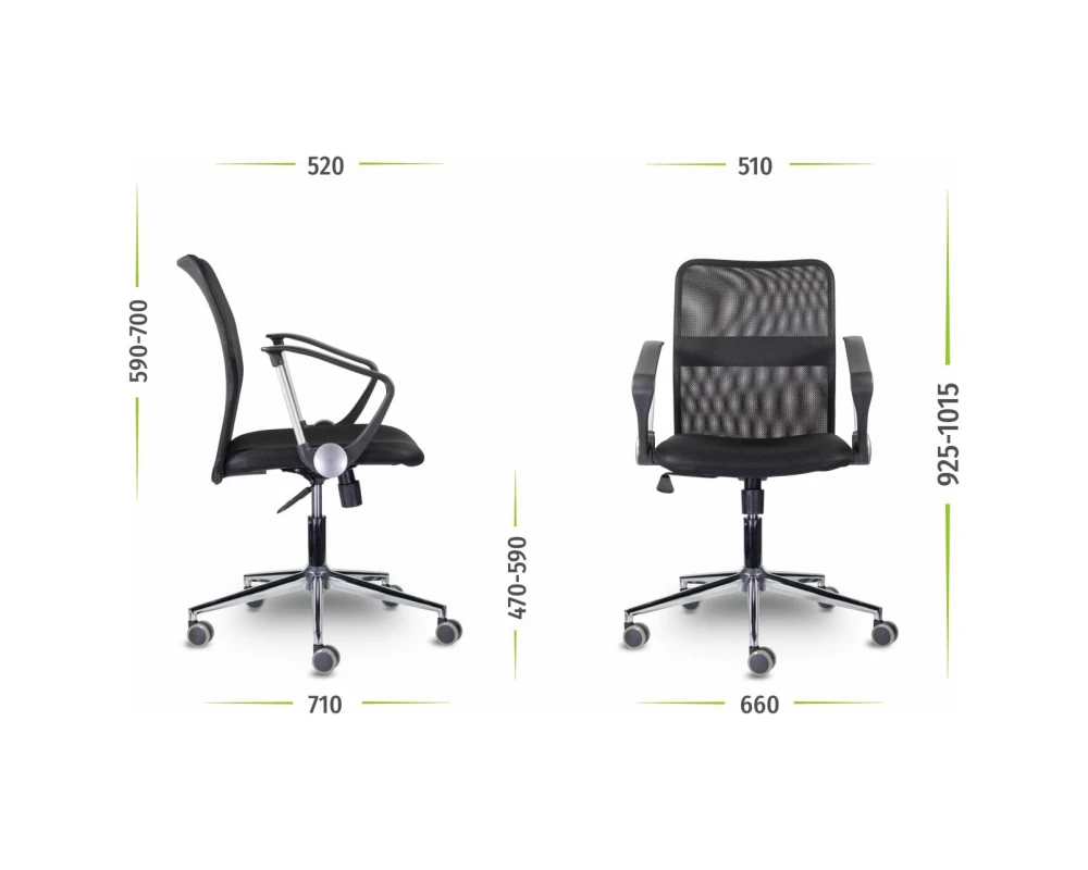 Кресло Директ Лайт МС-040 Н хром