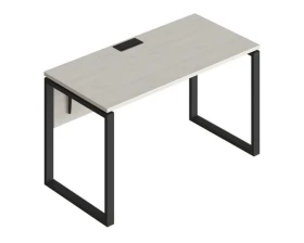 Стол прямой на металлических опорах ФТМ-140+ФМК2-140+ФЦ-140 Форма images