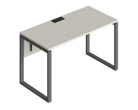 Стол прямой на металлических опорах ФТМ-140+ФМК2-140+ФЦ-140 Форма images