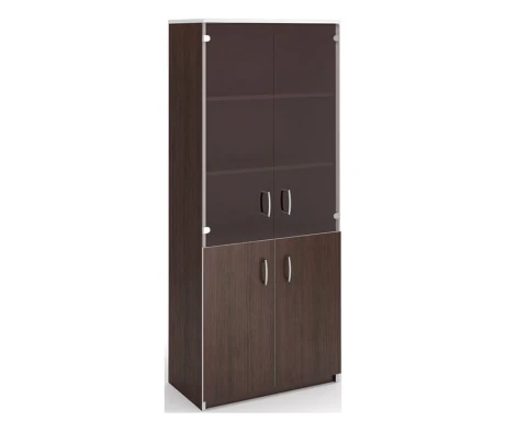 Шкаф полузакрытый со стеклянными дверями АВ-04+С-212 Style