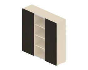 Стеллаж с дверьми-купе R-81+R-83 Rio Project images